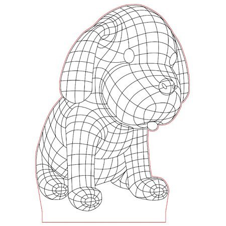 3d светильник макет