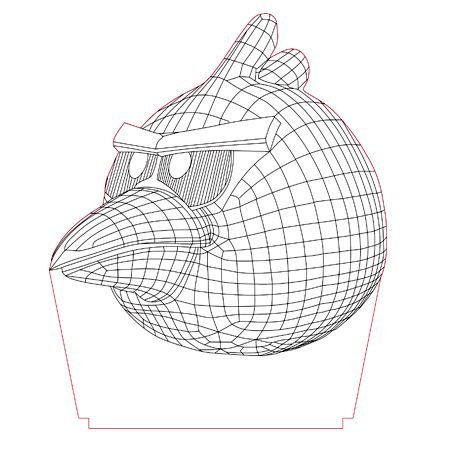 Макет для 3д светильника