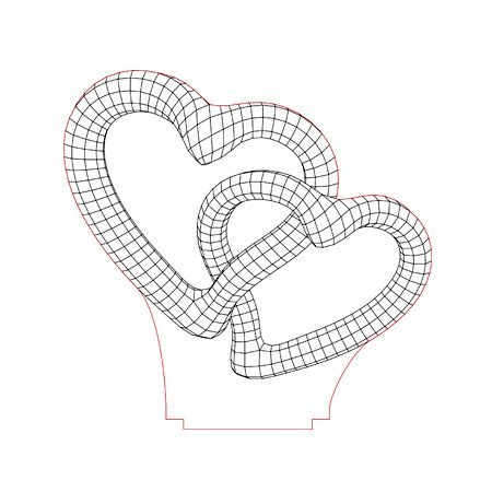 3d иллюзия Векторная лампа