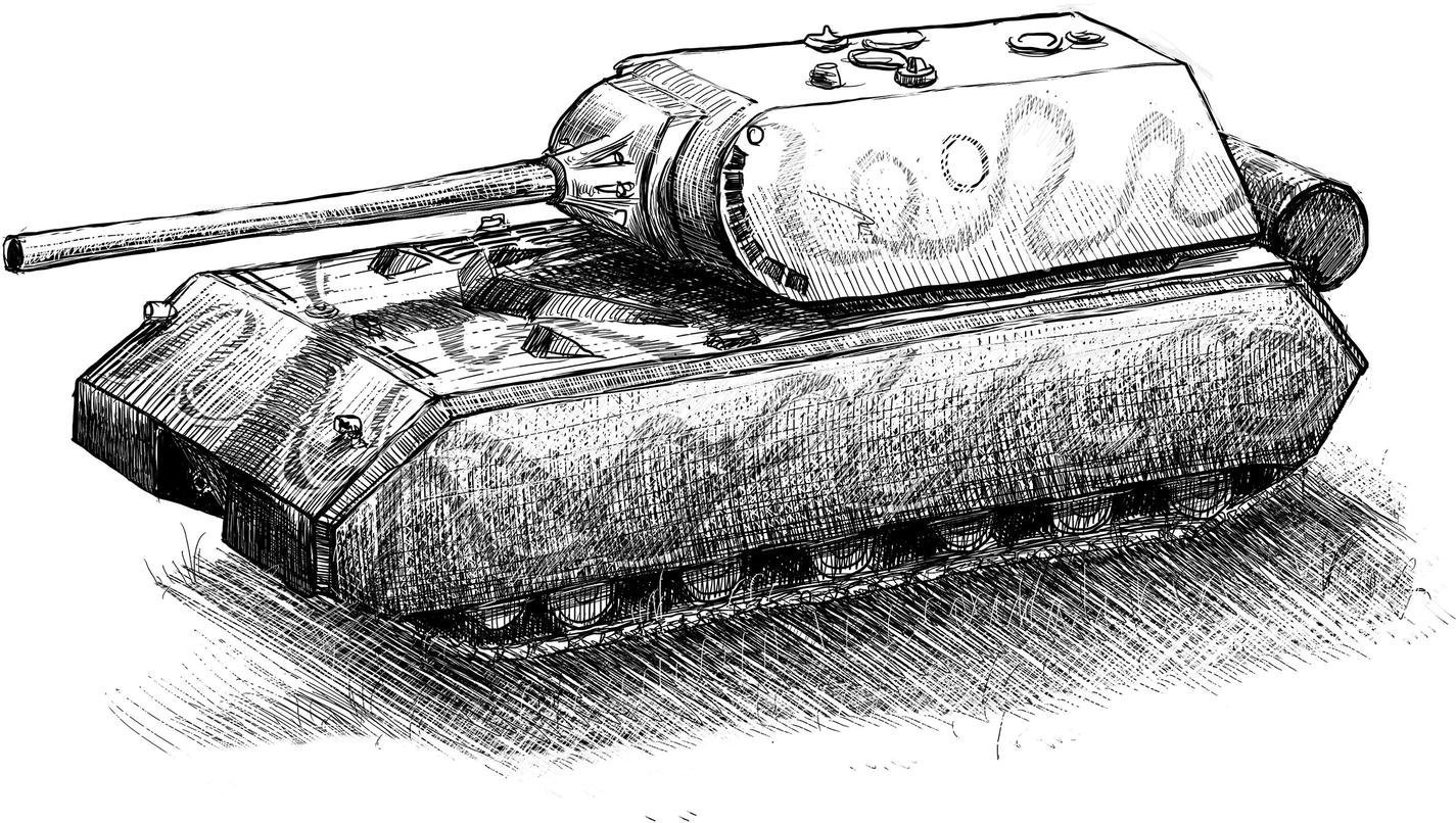 как нарисовать военный танк из гта 5 фото 109