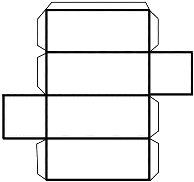 Прямоугольник печатать. Четырехугольная Призма схема. Правильная четырехугольная Призма развертка. Развёртка прямоугольника Призмы. Четырехугольная призмчертеж.