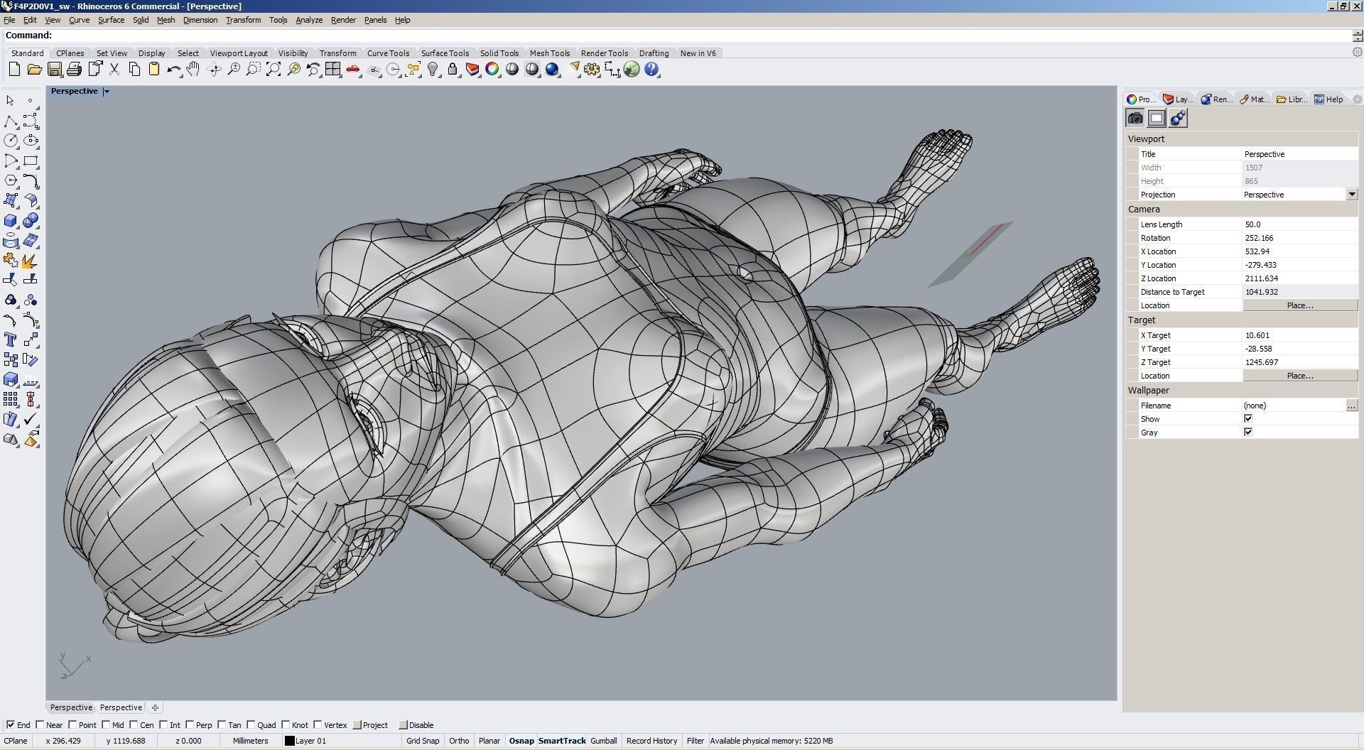 3д модель человека в AUTOCAD