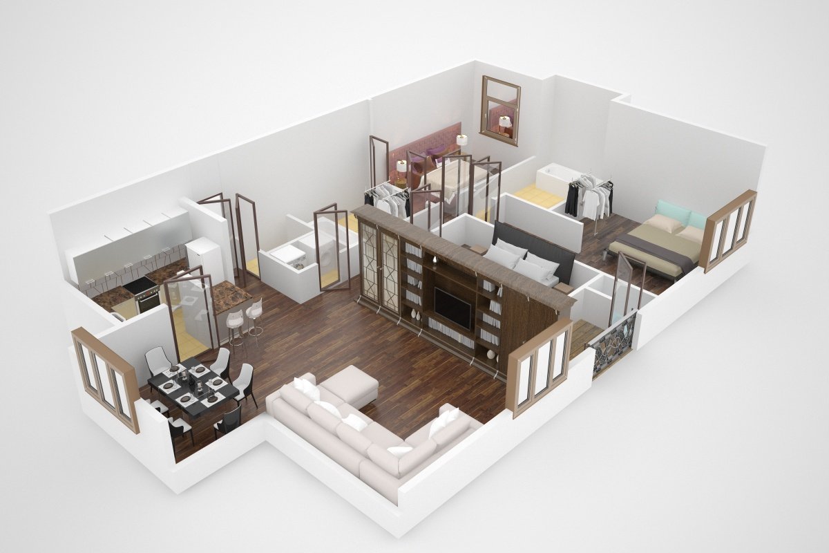 3d моделирование дизайна квартиры