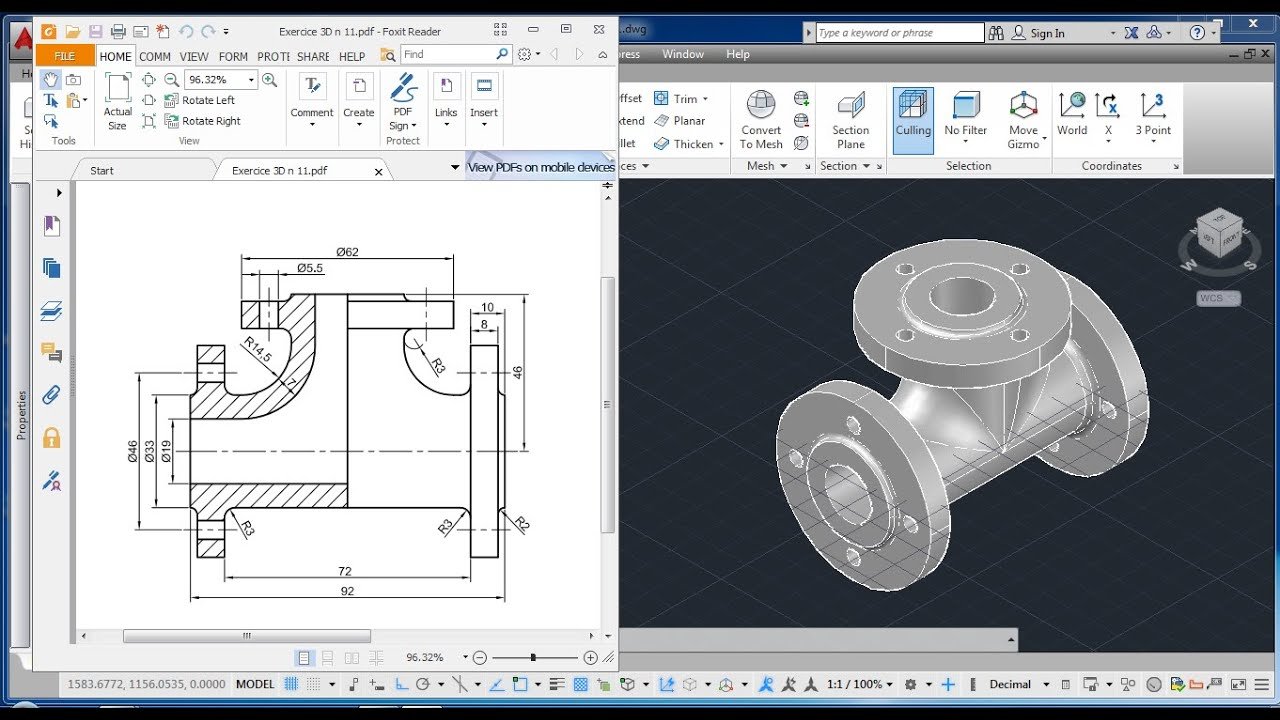 3d модель AUTOCAD чертеж