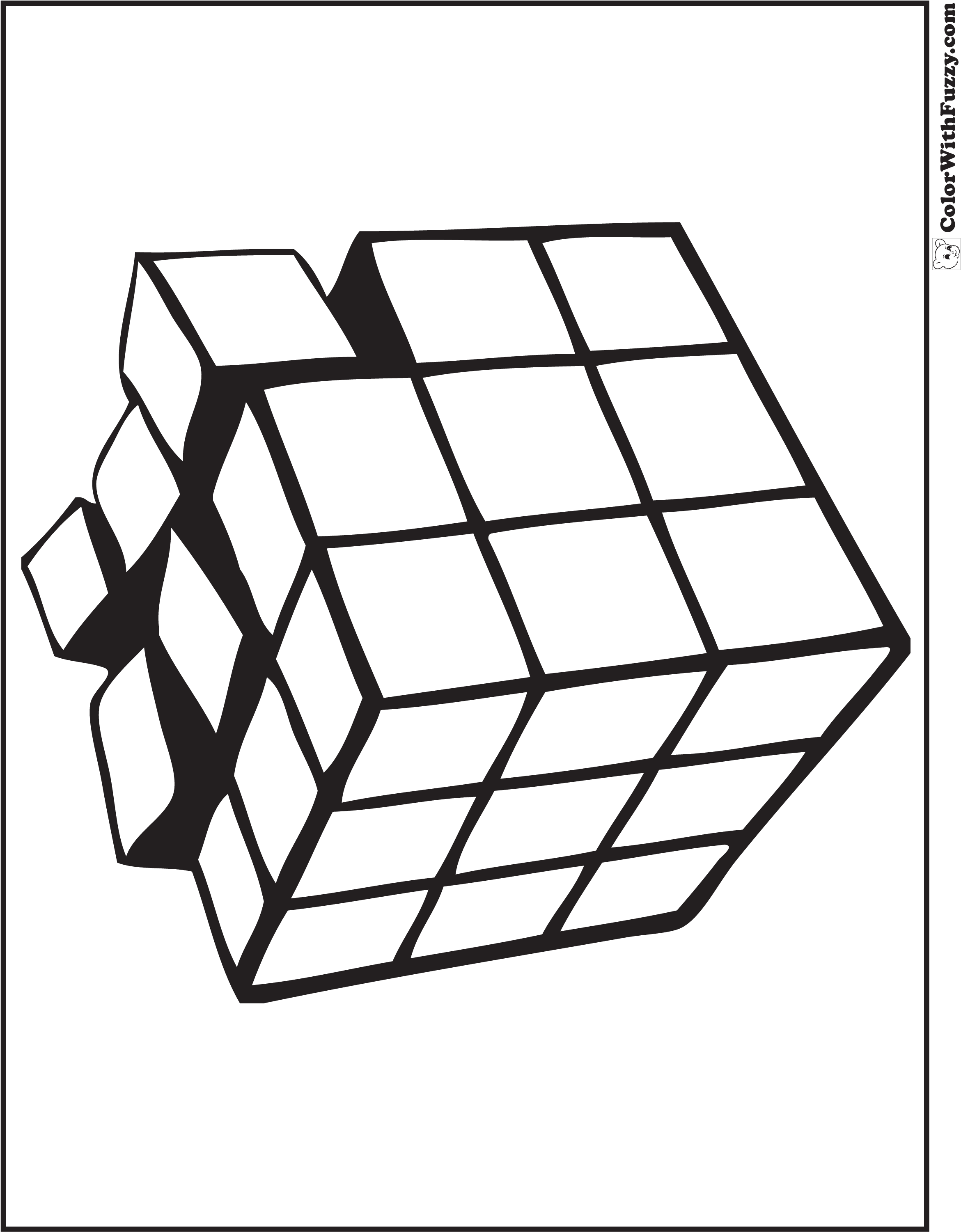 Кубик 3 д рисунок