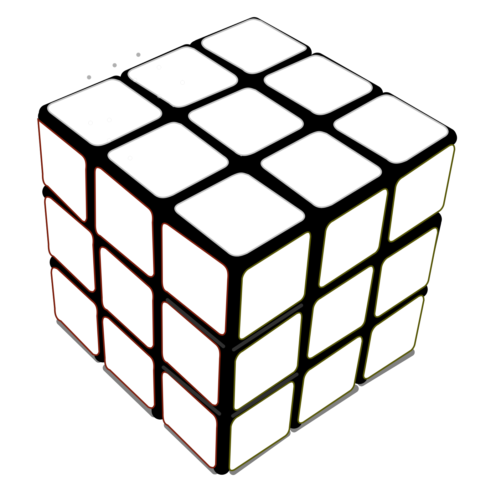 Куб скопировать. Кубик Рубика 50х50. Кубик рубик раскраска. Черно белый кубик Рубика. Кубик Рубика прозрачный.