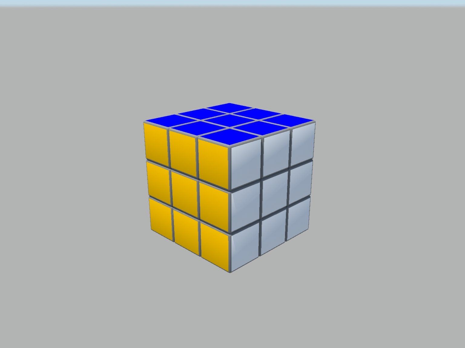 Плоский кубик Рубика 3x3x1