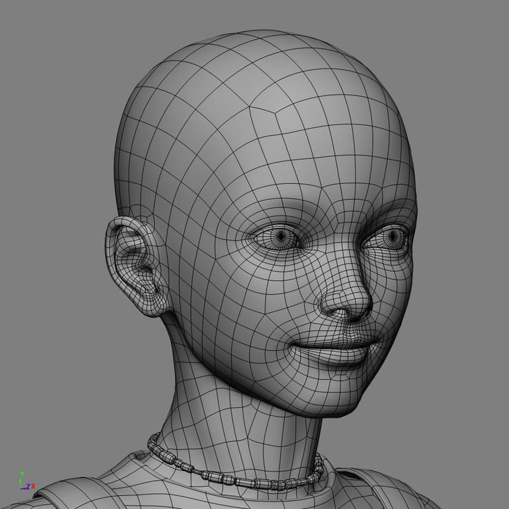 Создание 3д людей. Zbrush ретопология лица. Сетка для моделирования лица. Топология лица. Полигональная сетка лица.