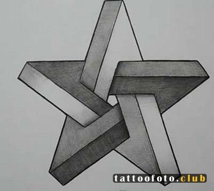 3д геометрические фигуры карандашом