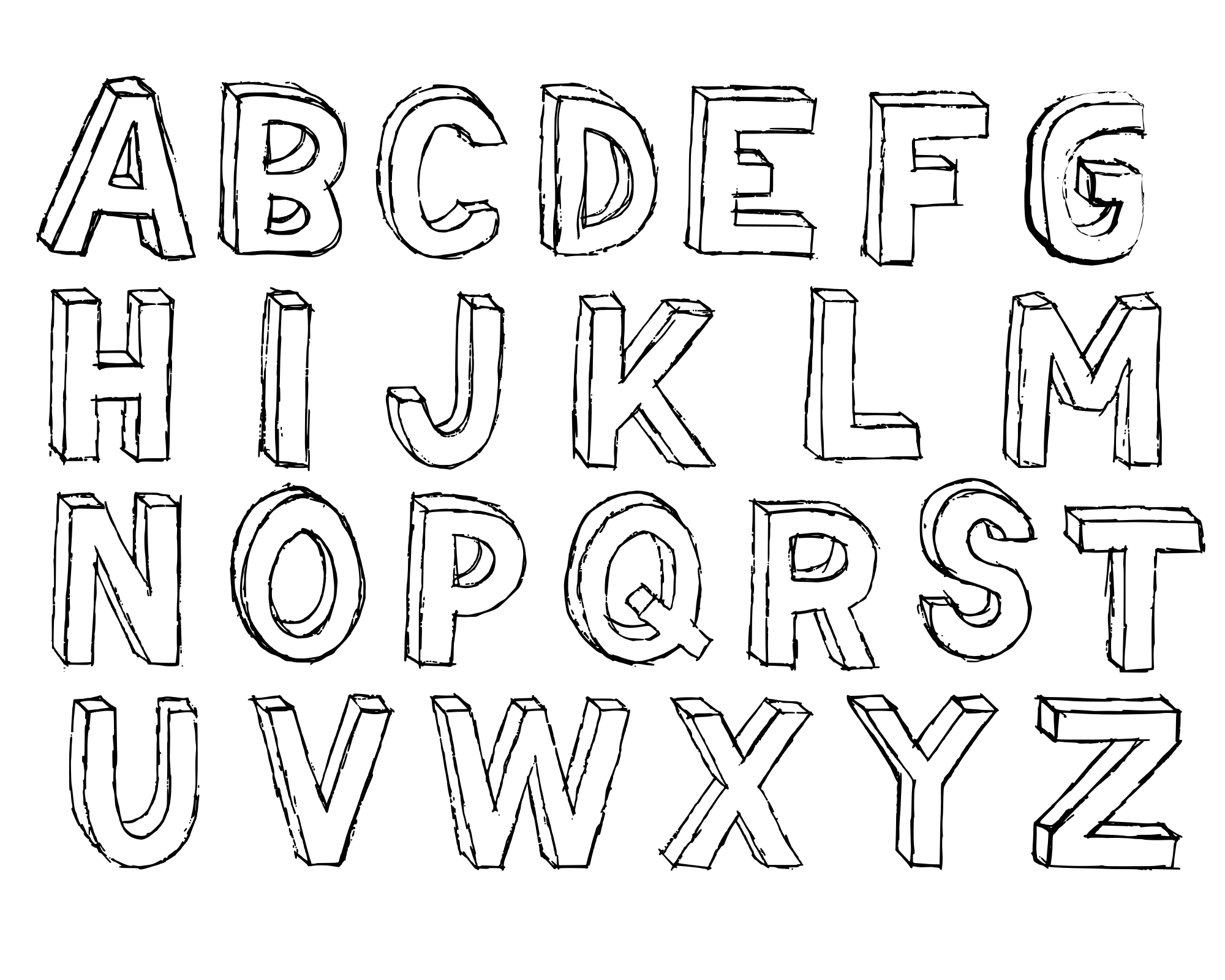 Шрифт из бумаги. Объемный шрифт. Шрифты для рисования. Красивый объемный шрифт. Английский алфавит с объемными буквами.