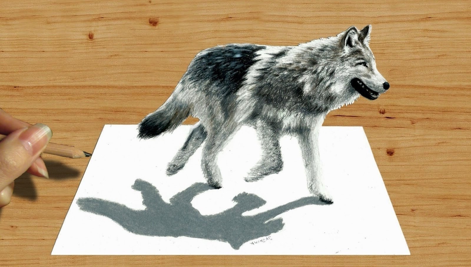 Волк на бумаге