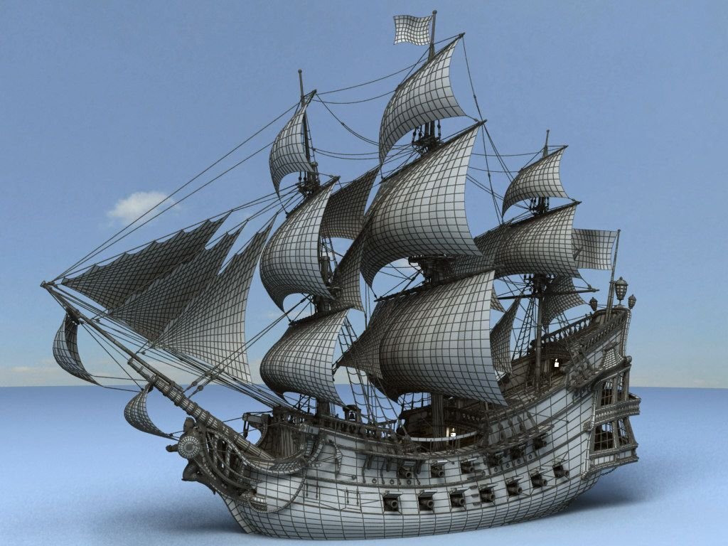 Фрегат д. 3d модель корабль Sleipnir. Галеон корабль. Галеон Дрейка. Парусный корабль референс.