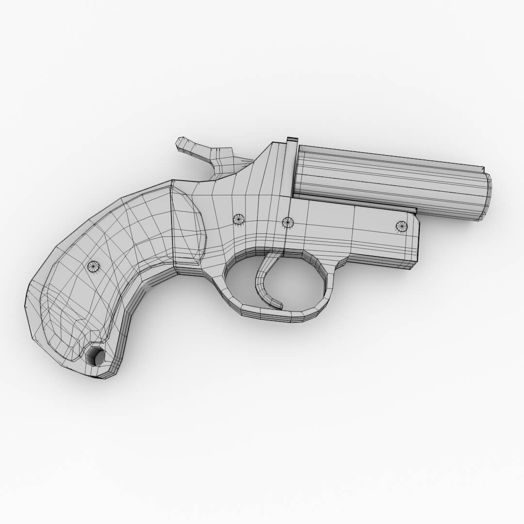 Сигнальный пистолет Flare Gun чертеж