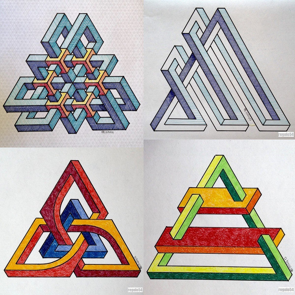 3d рисунки геометрические