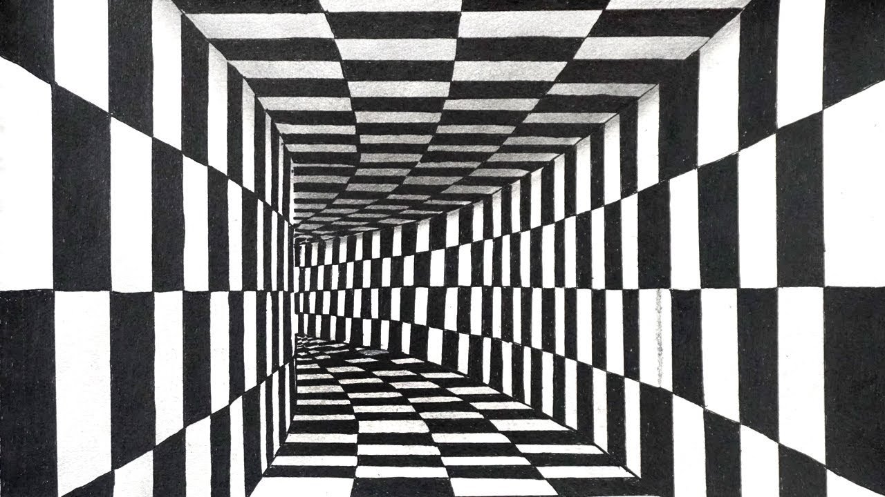 Трехмерное восприятие. Оптические иллюзии. Иллюзия пространства. Пространственные иллюзии. Объемные оптические иллюзии.