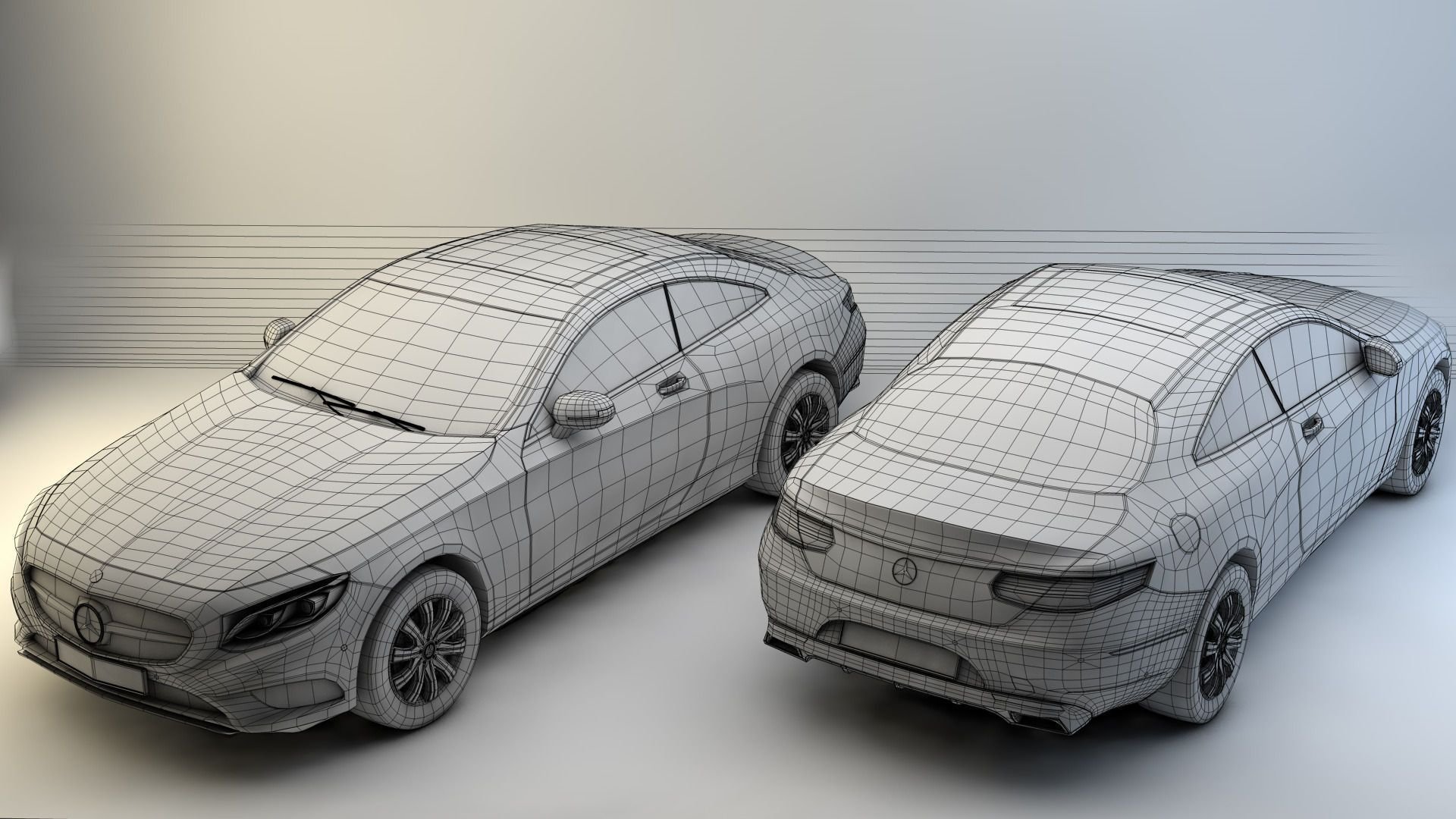 Модель автомобиля в 3ds Max