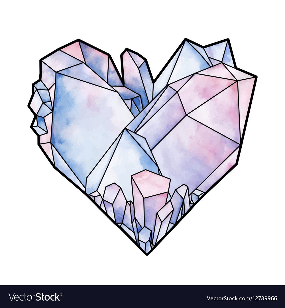 Кристалл в виде сердца