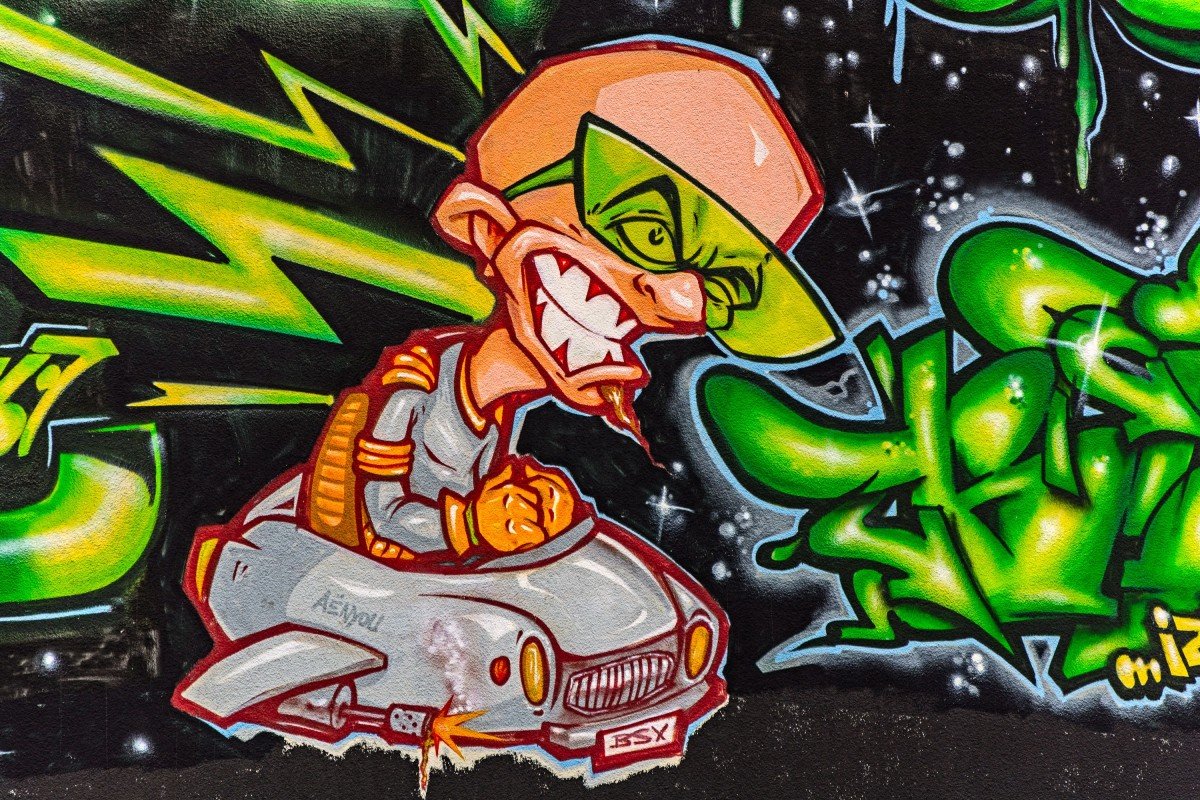 Зеленое граффити