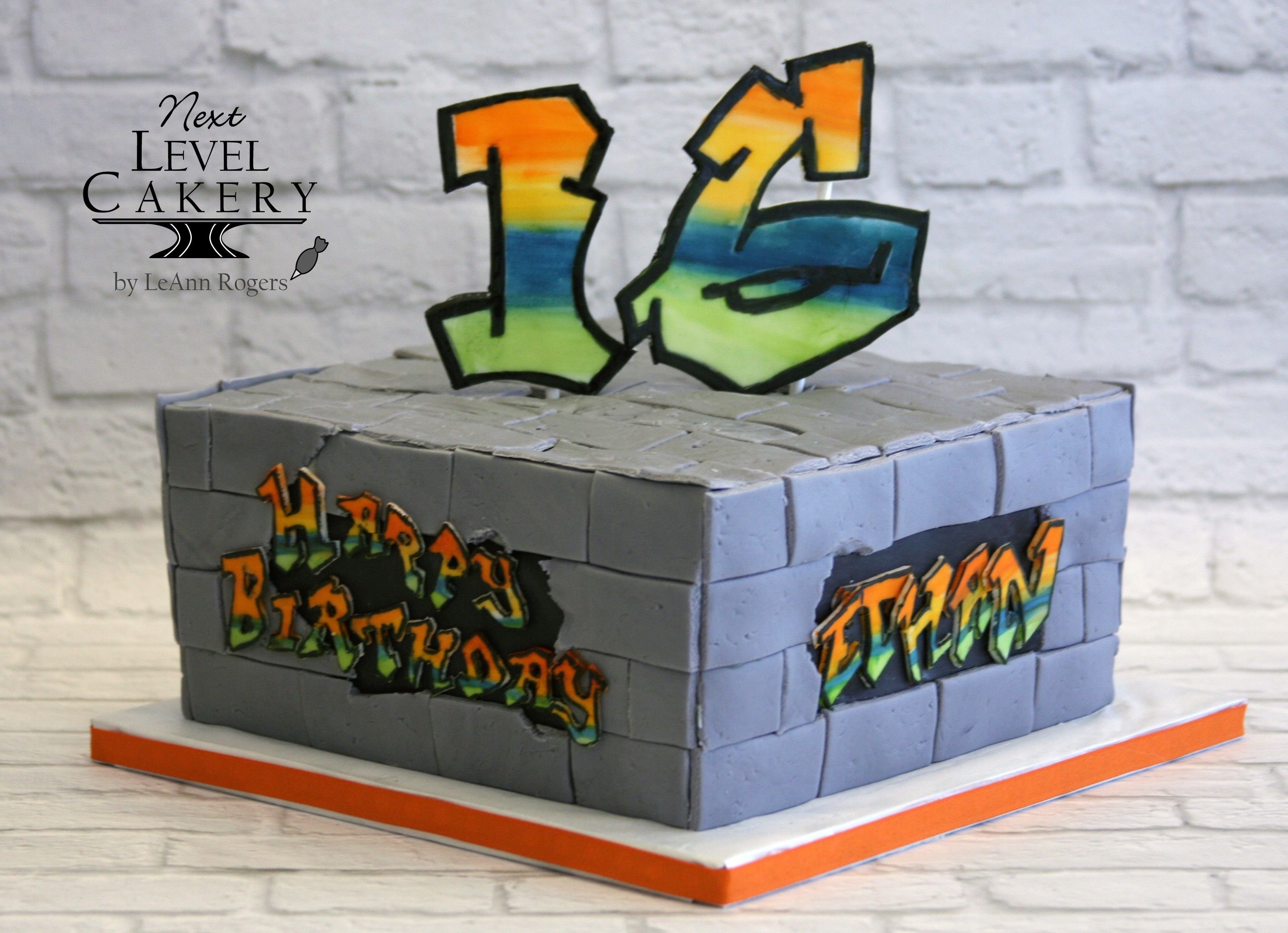 Торт граффити для подростков