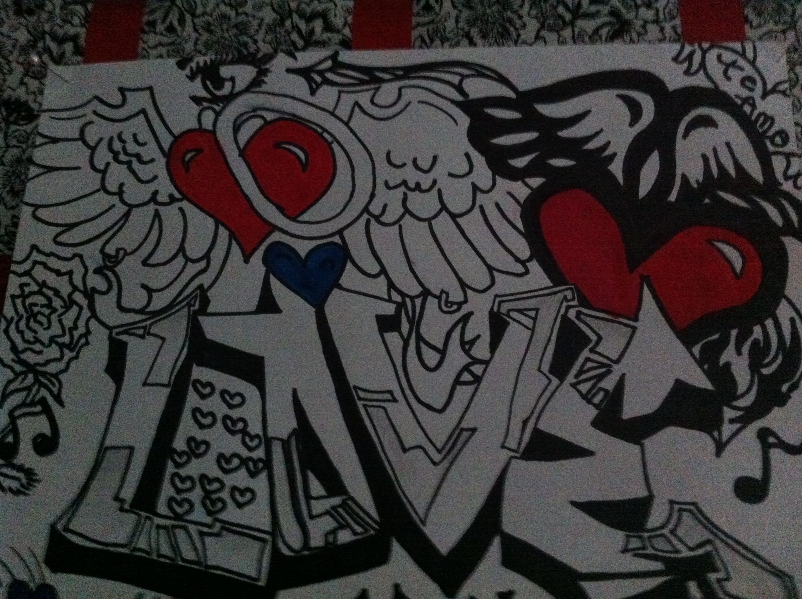 Красивые любовные граффити