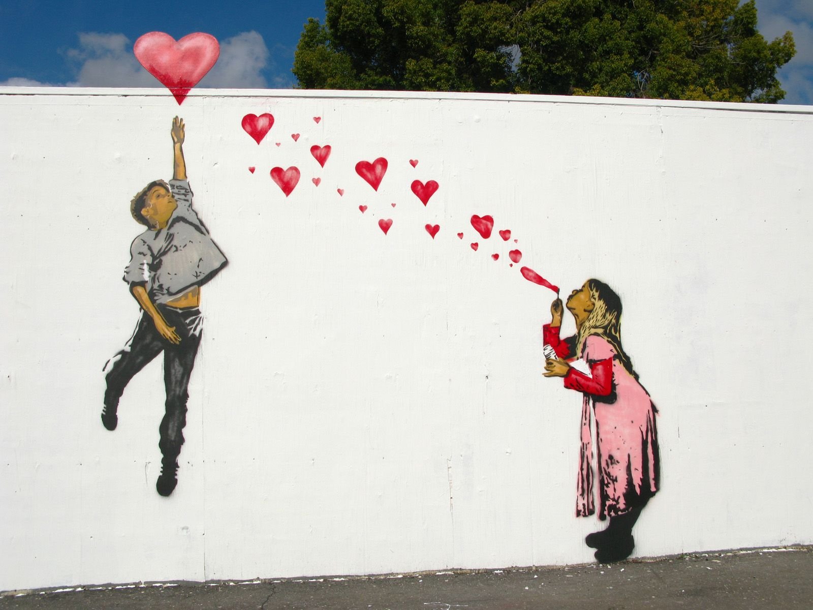 Романтичное граффити