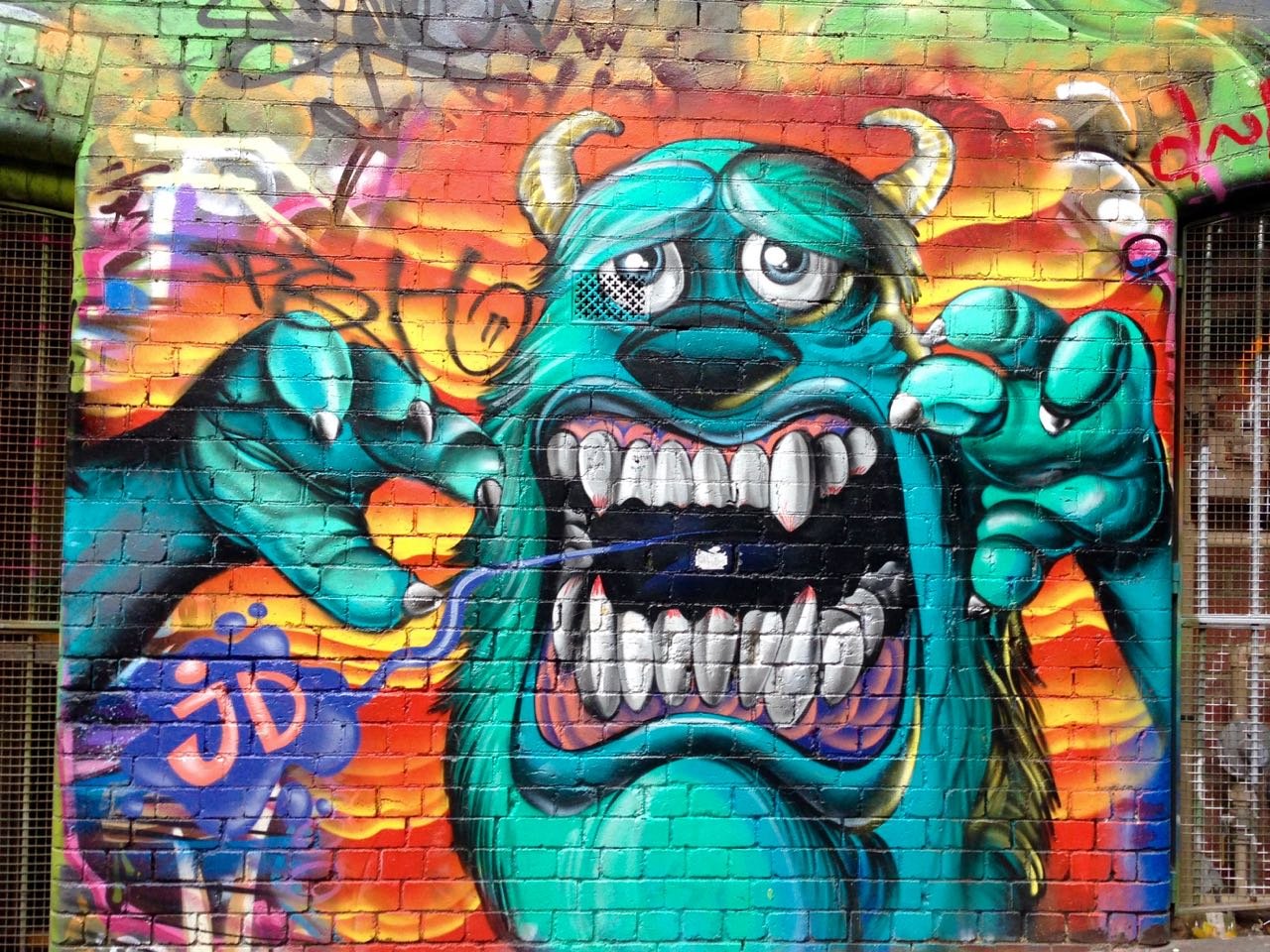 Страшны персонажи граффити