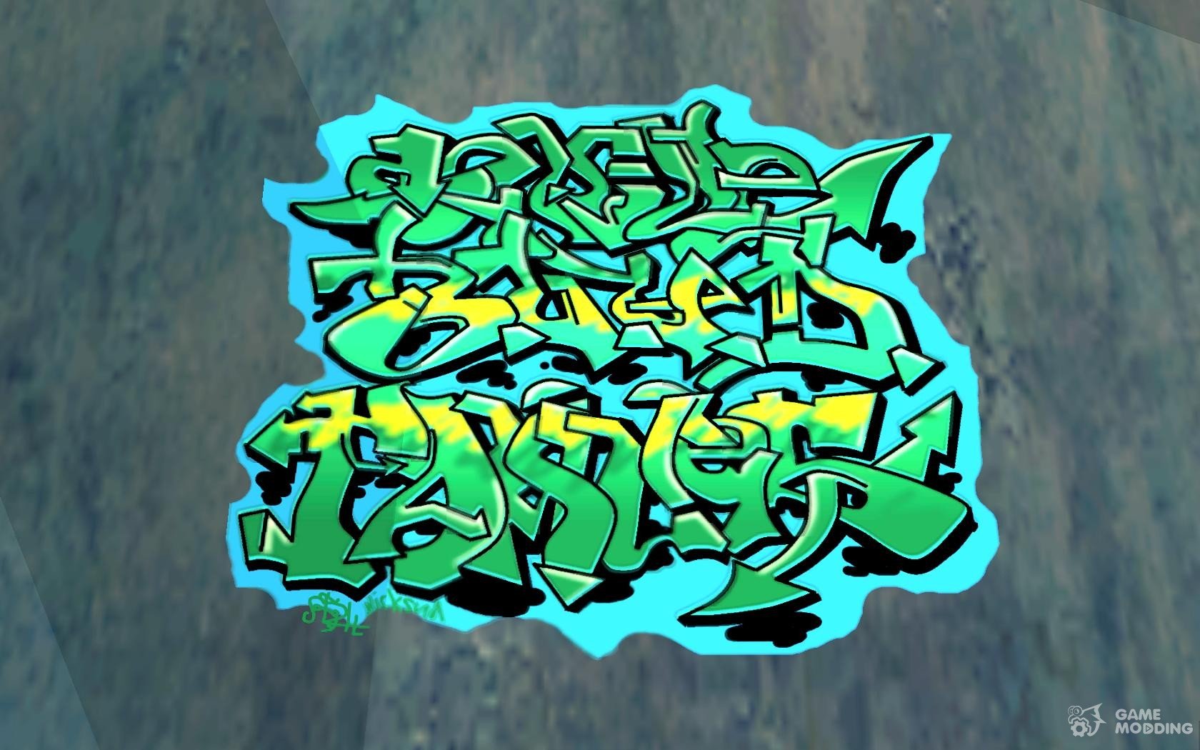 Граффити банды Грув
