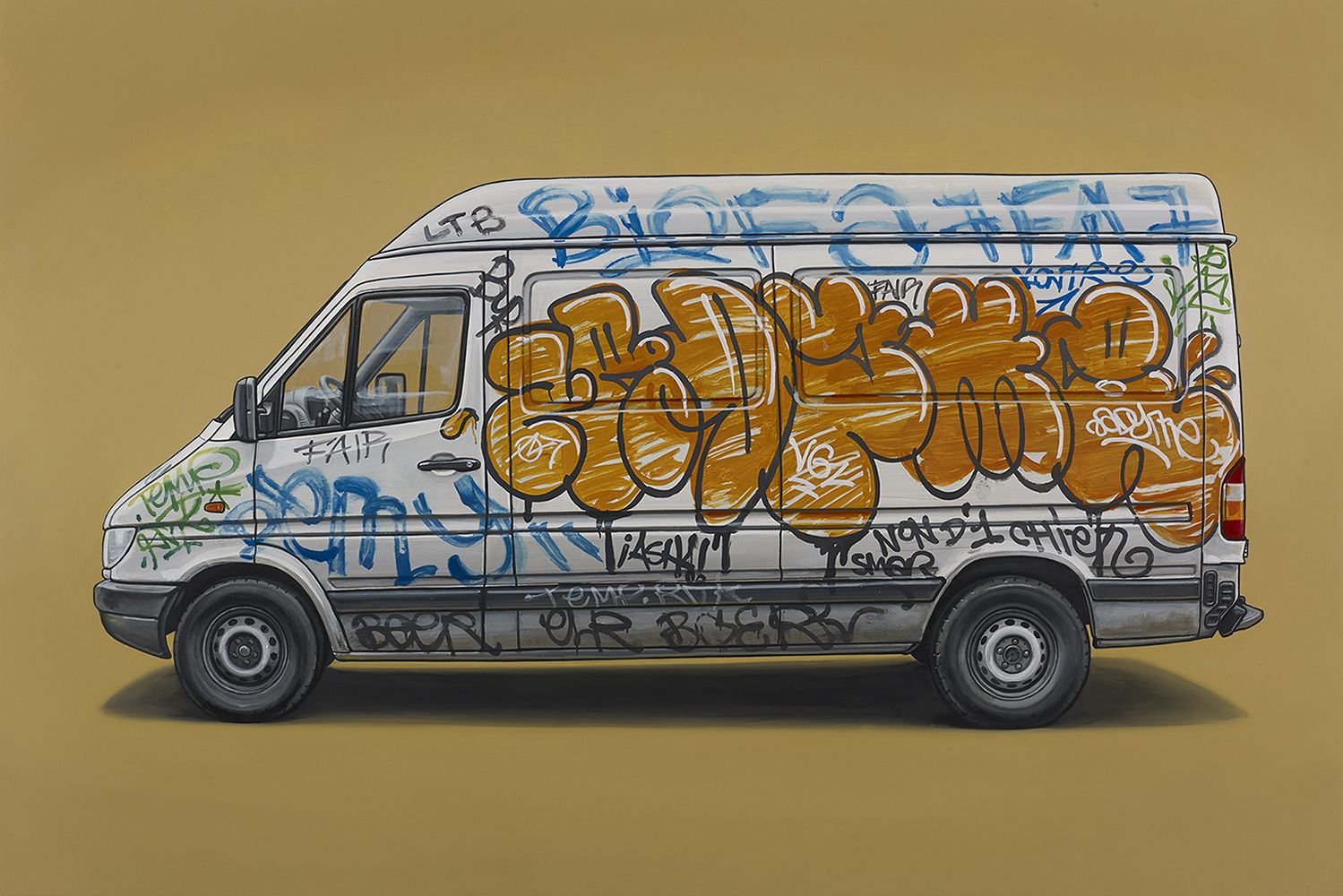 Граффити на фургоне