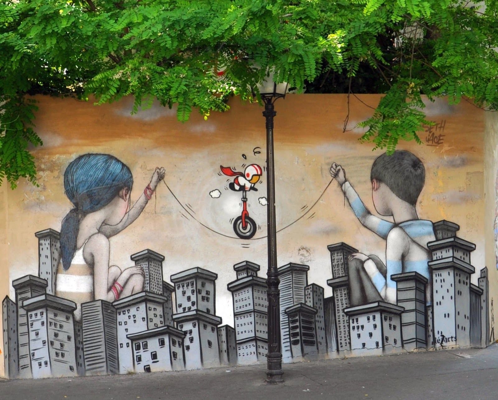 Уличная живопись на стенах