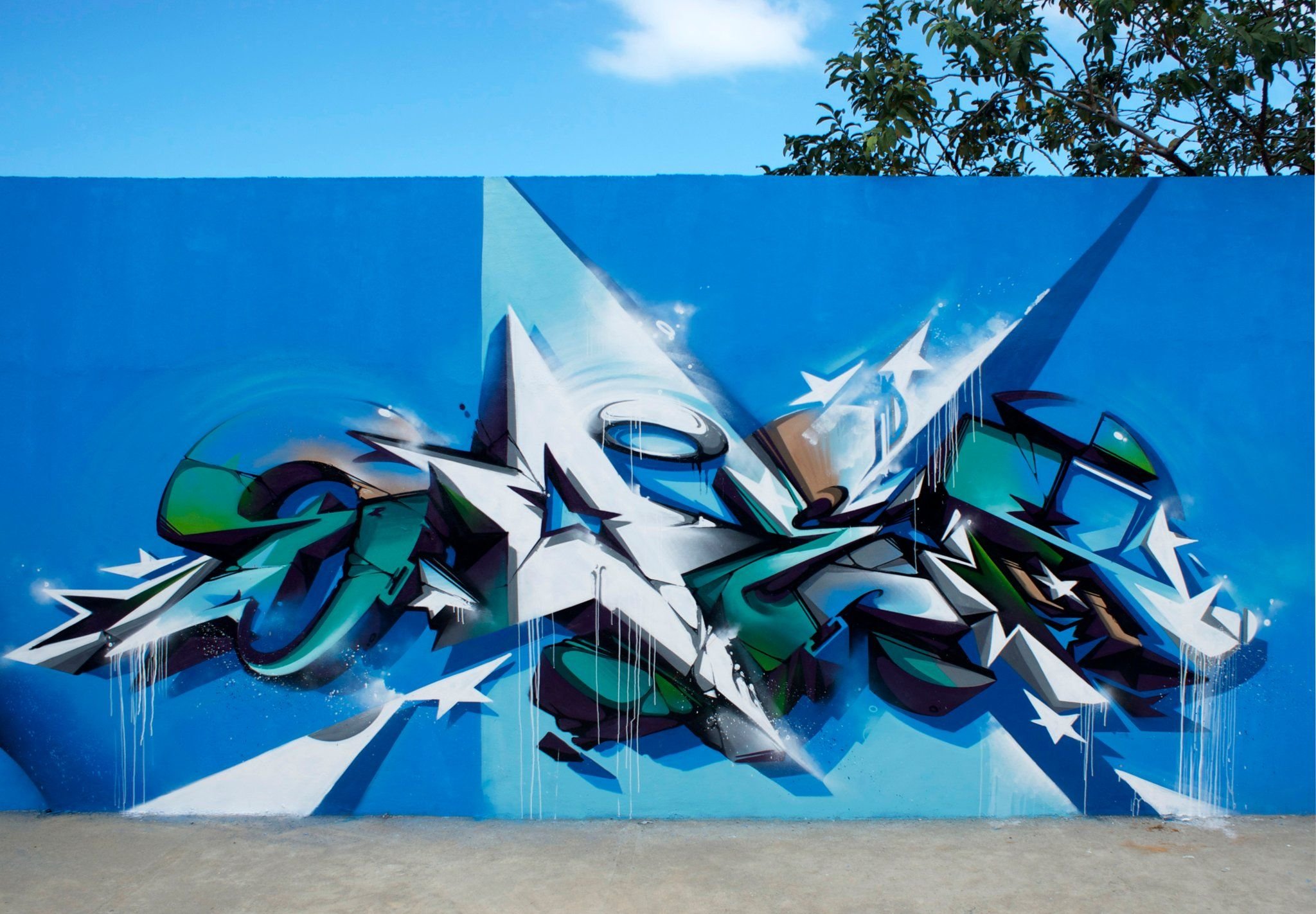 Абстрактное граффити