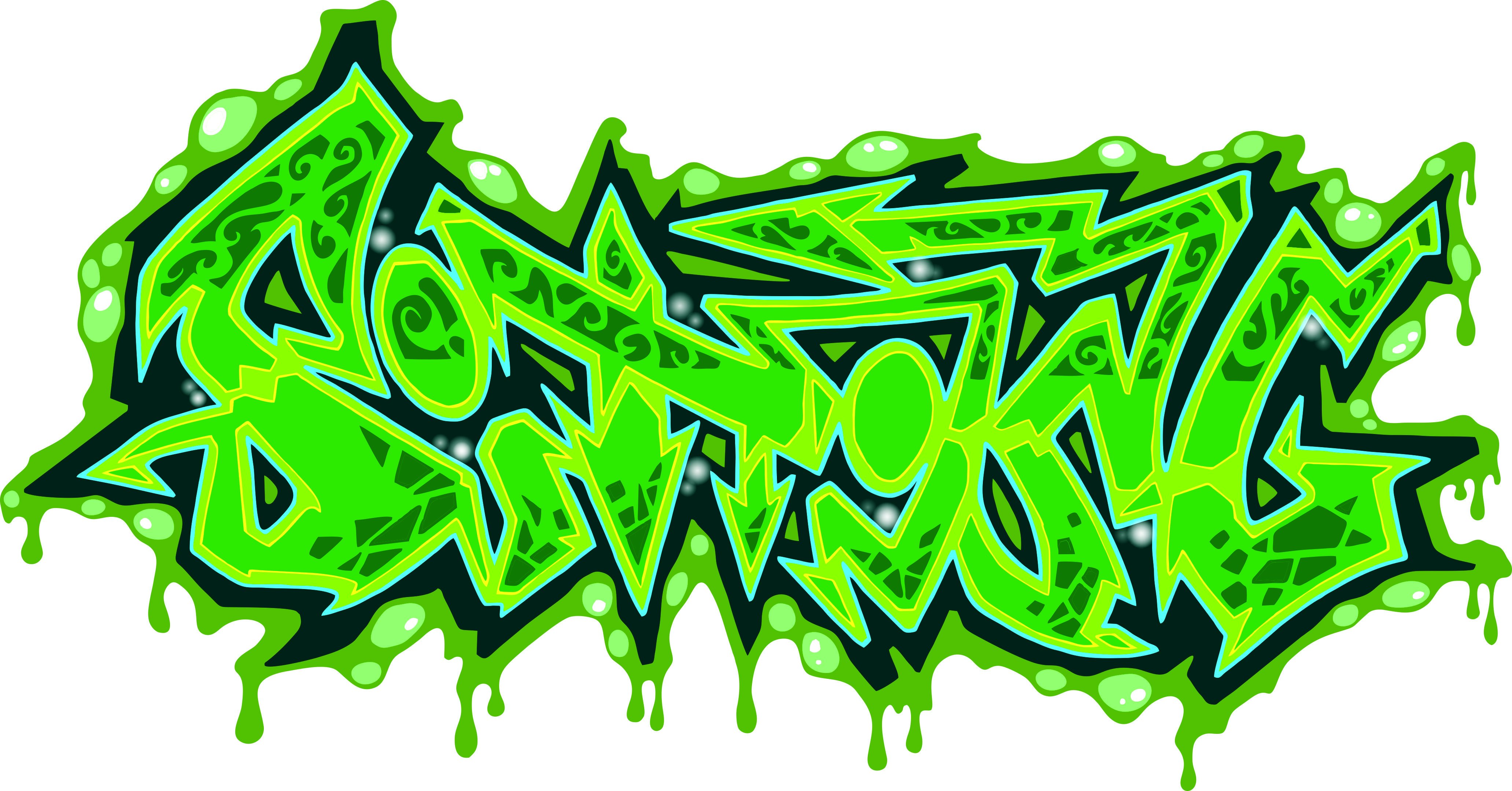 Зеленое граффити