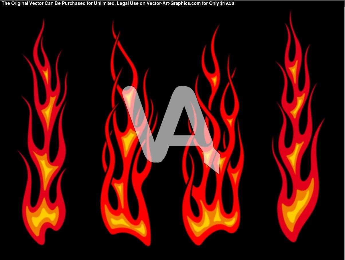 Графическое изображение пламени