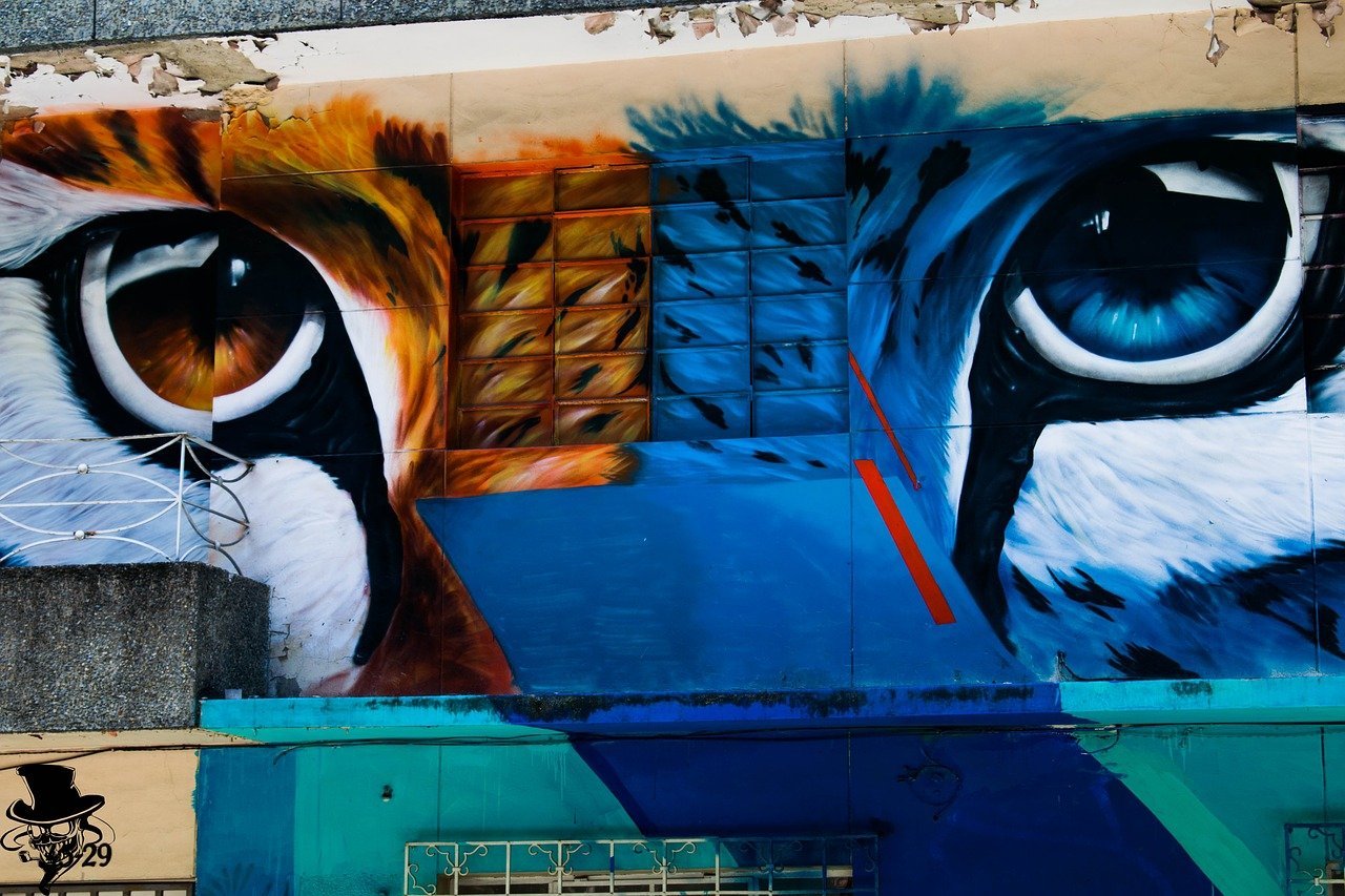 Тигр граффити рисунок