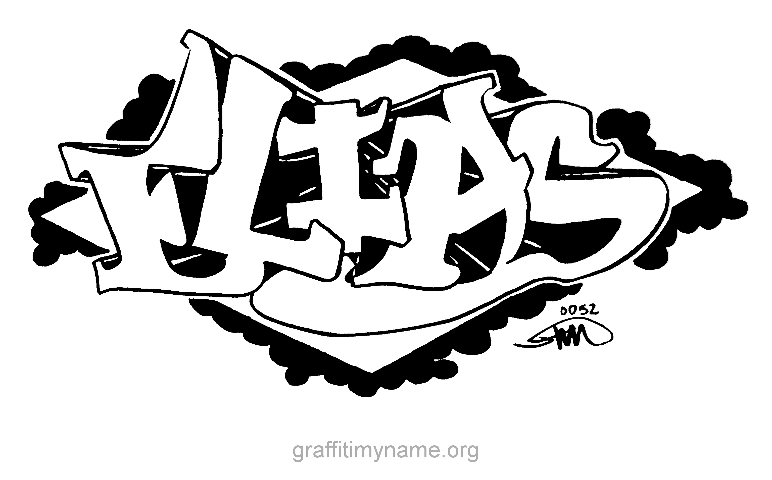 Граффити шаблон
