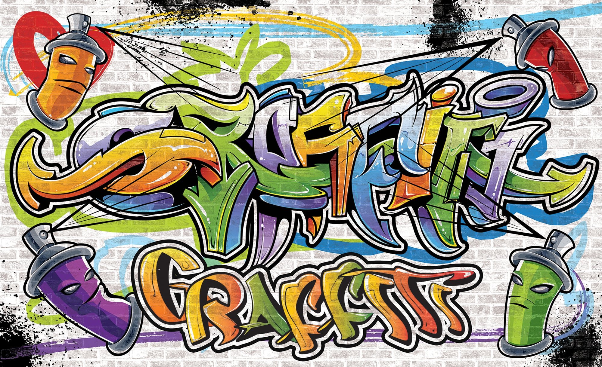 Граффити цветные