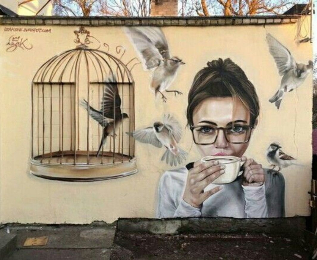 Граффити кофейня