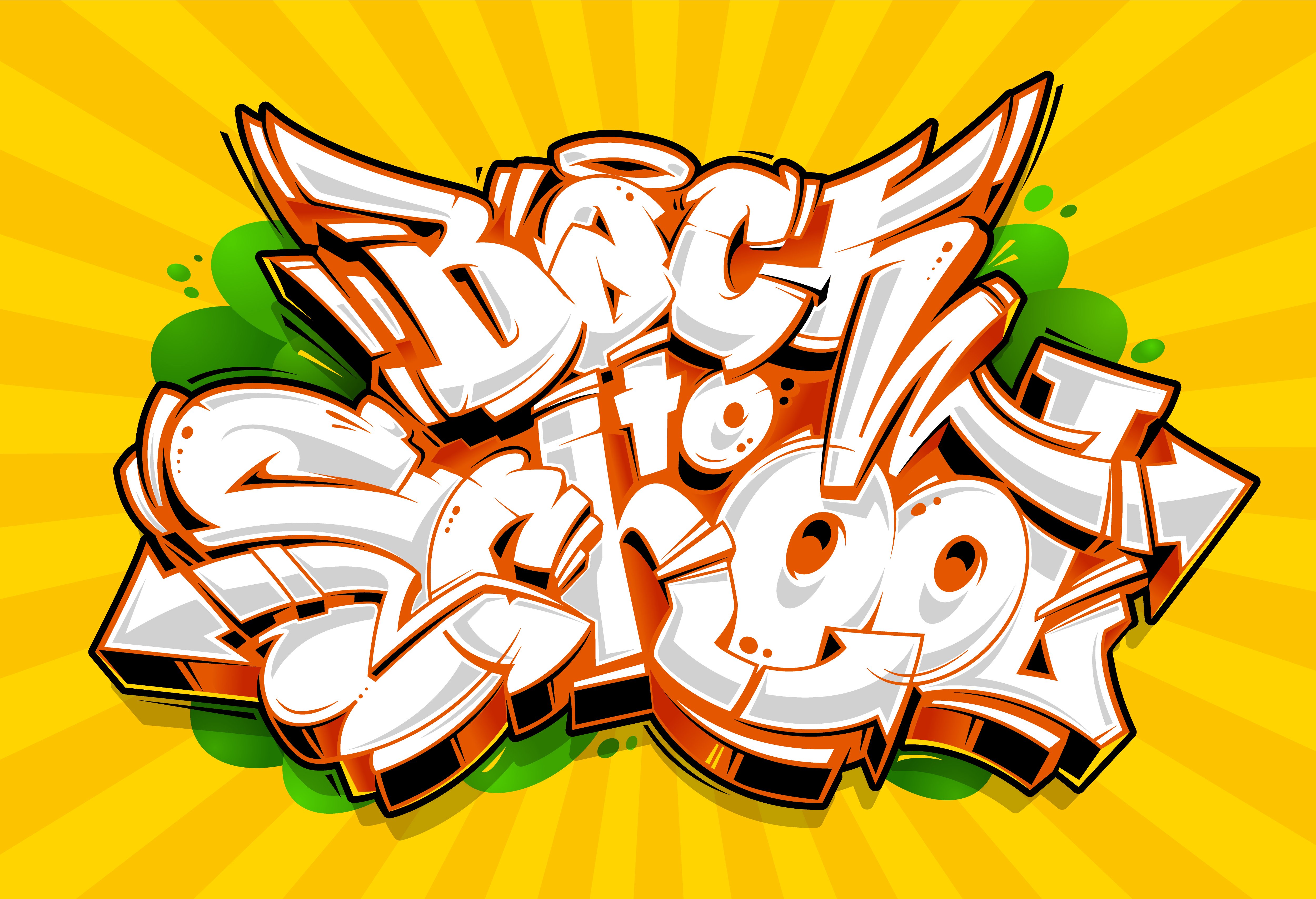 Надпись школа граффити