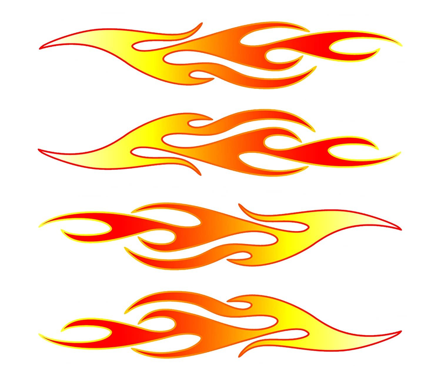 Flames on cars template
