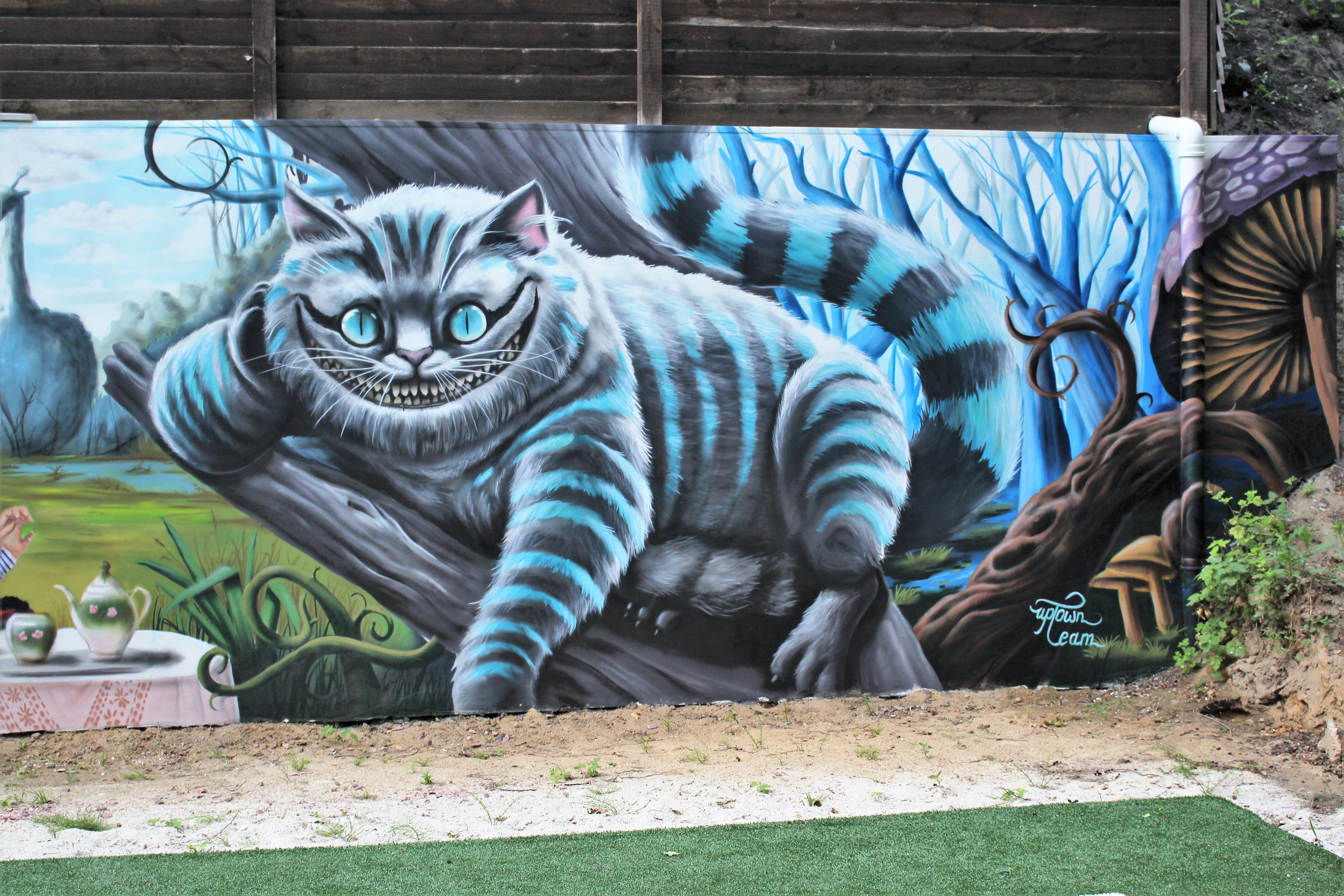 Чеширский кот на заборе