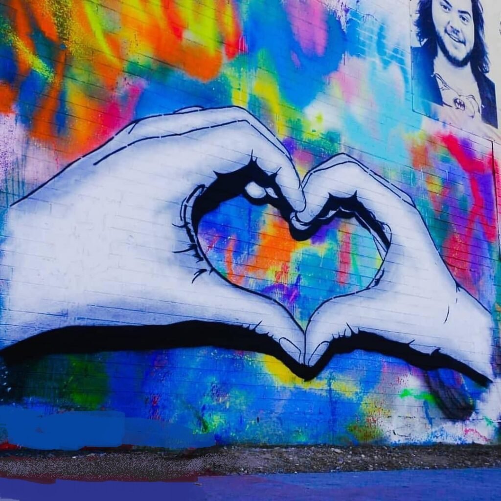 Сердце в стиле граффити