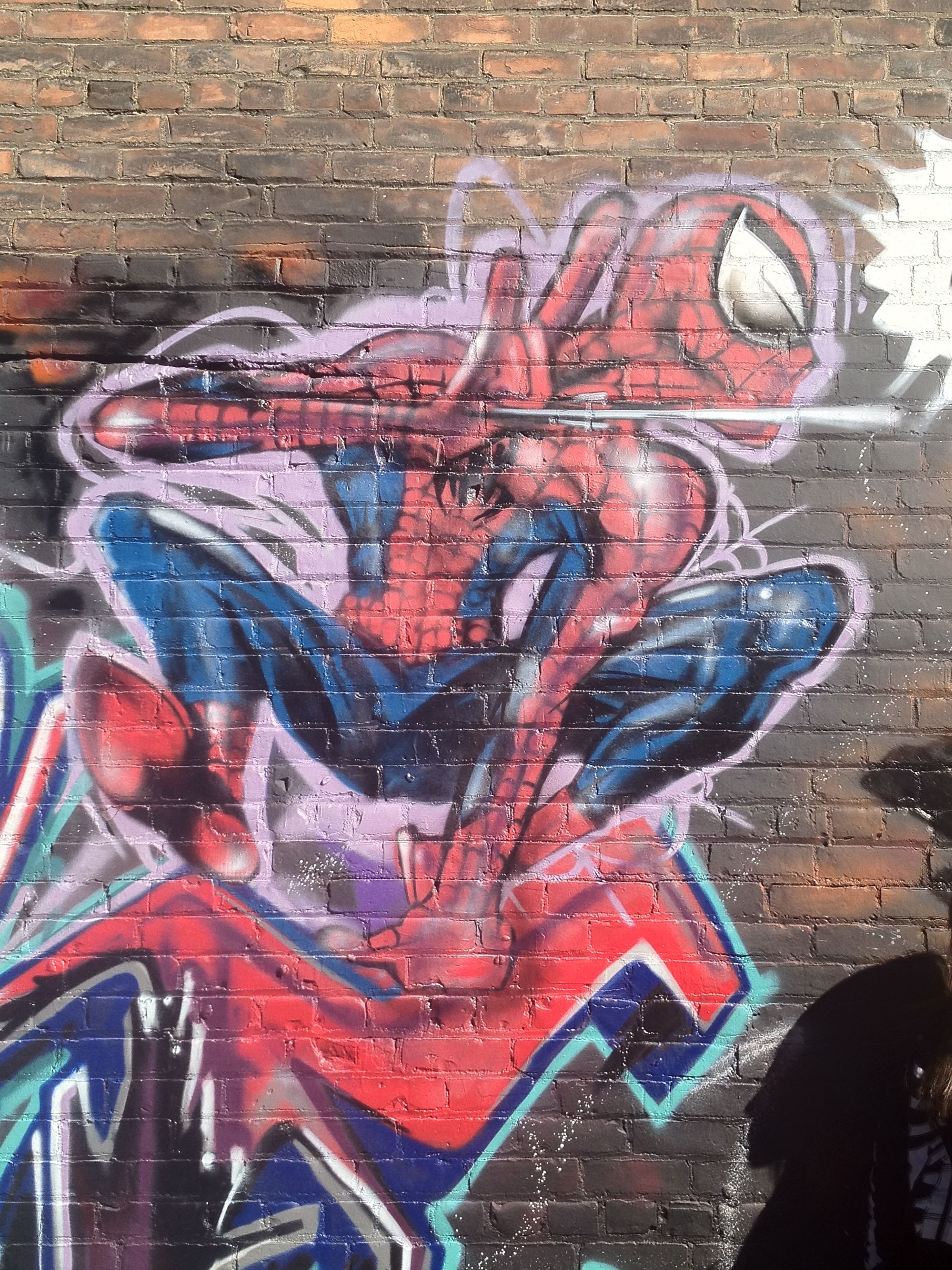 Граффити из человека паука Майлза Моралеса