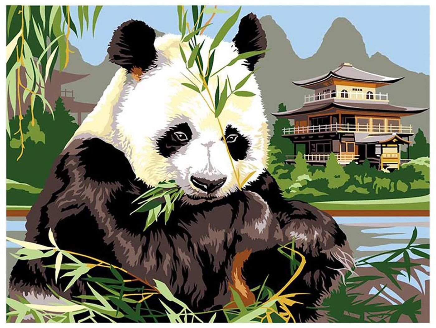 Китайская Панда рисунок