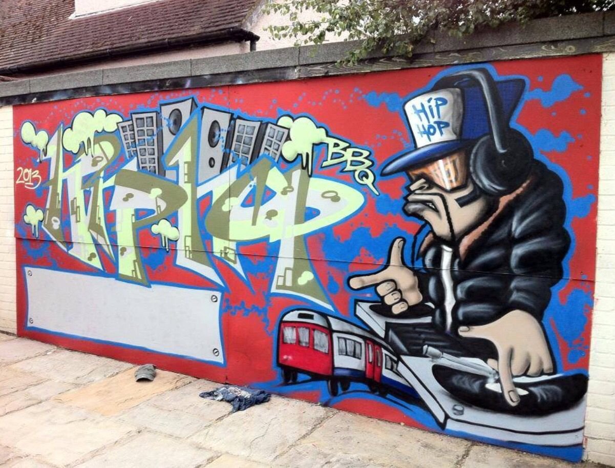 Стрит арт в стиле хип хоп