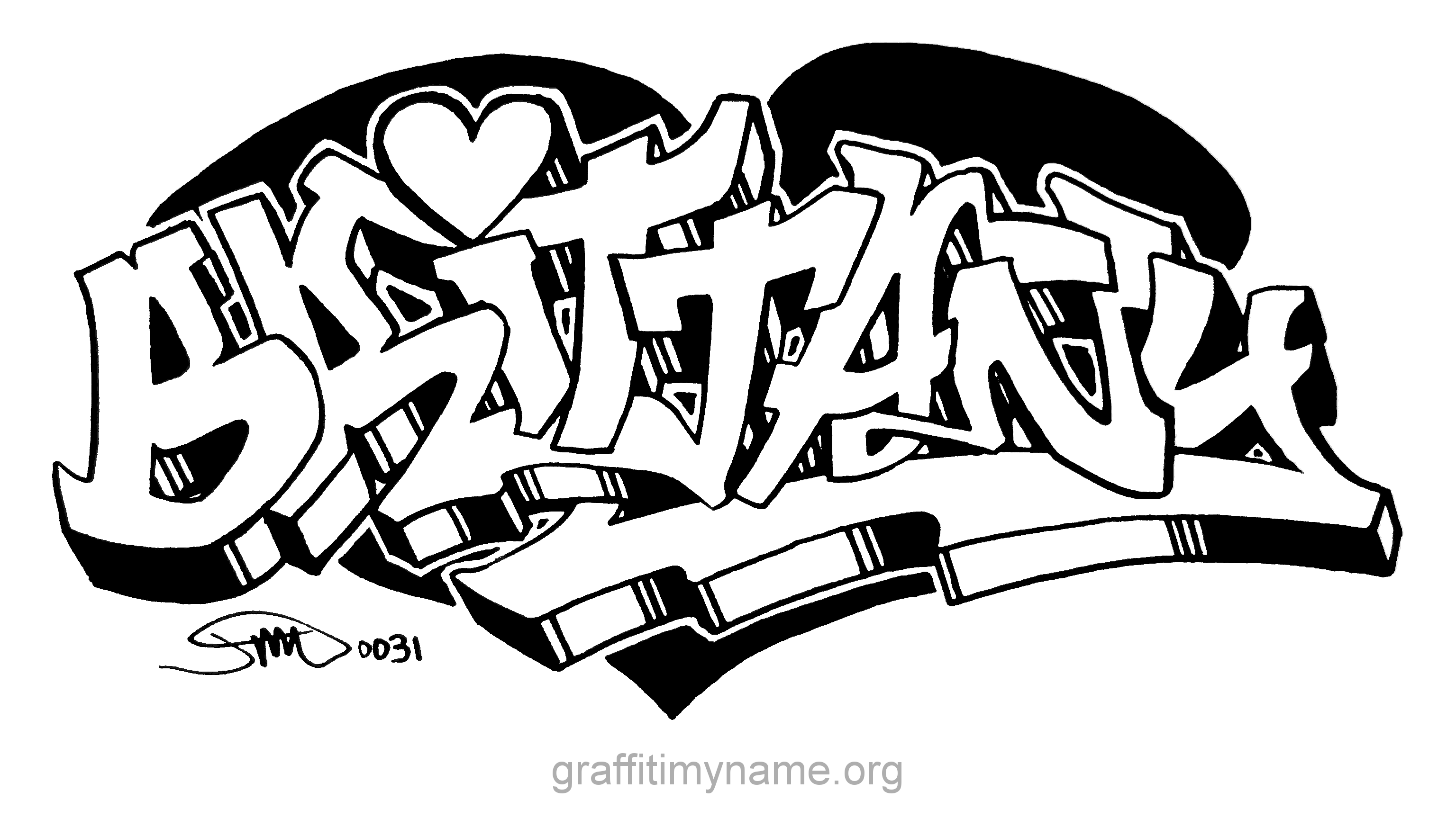 Граффити для распечатки