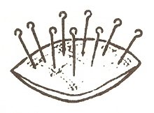 Подушечка с иголками рисунок
