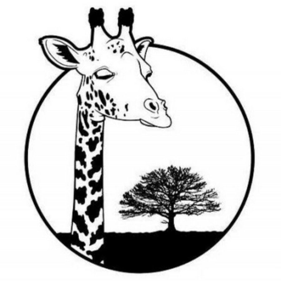 Тату жираф эскизы