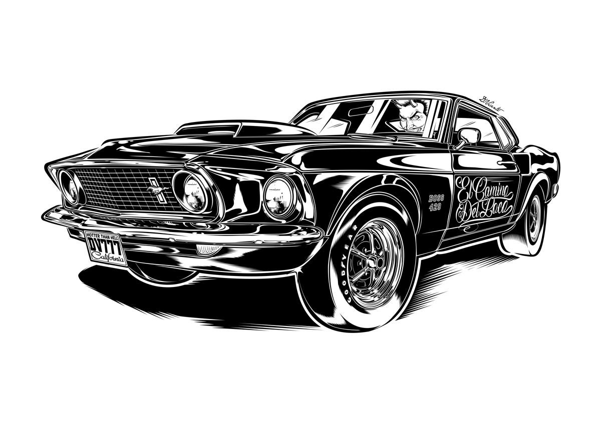 Рисунок автомобиля графика. Форд Мустанг 1969 раскраски. Форд Мустанг 1967 чб. Автомобиль рисунок. Машина Графика.