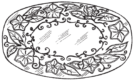 Поднос срисовка для детей