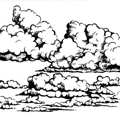 Облака тушью