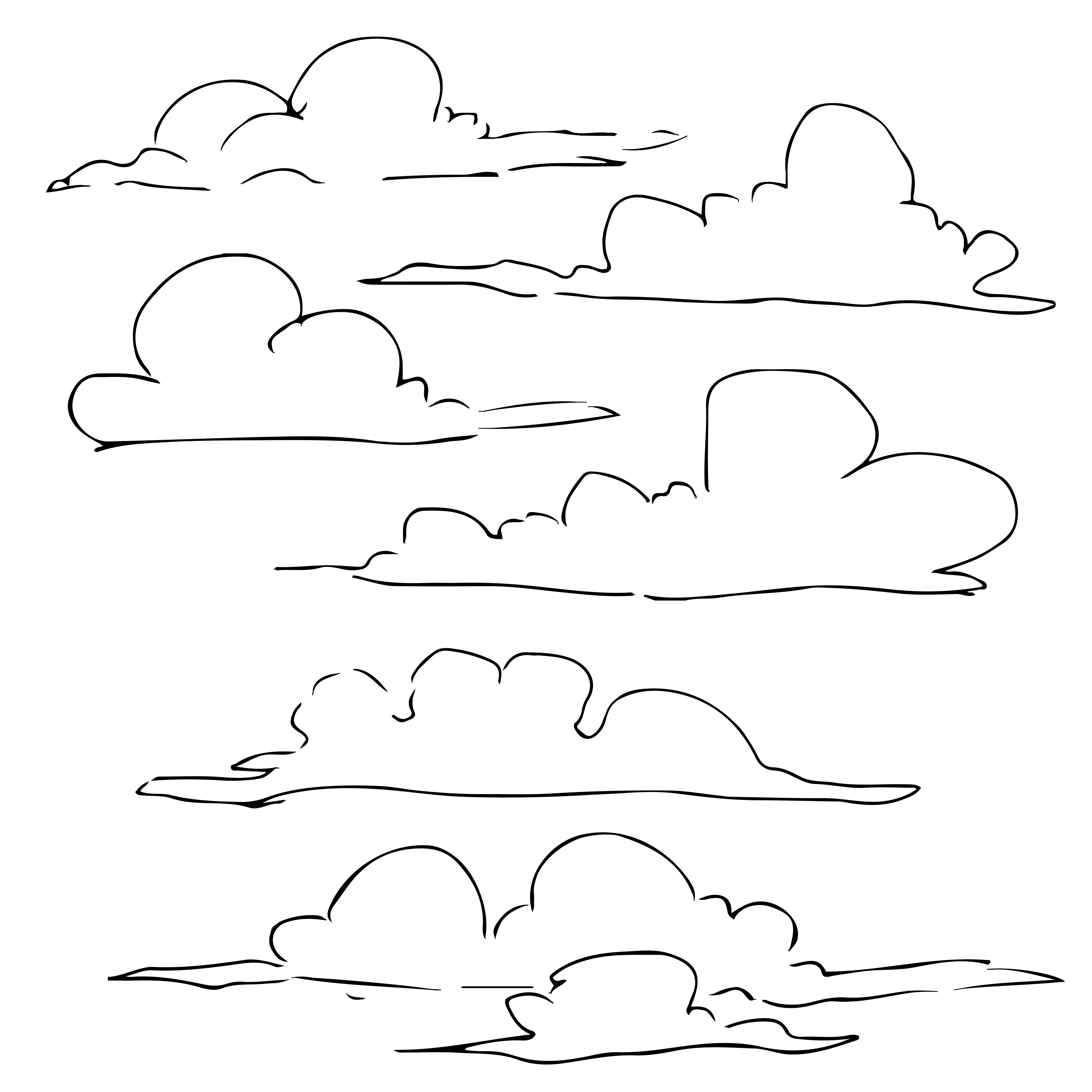 Облака эскиз